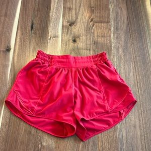 COPY - red lululemon shorts
